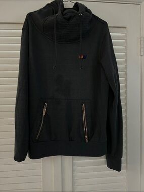 Aviator nation, dark gray ninja sweatshirt, size large